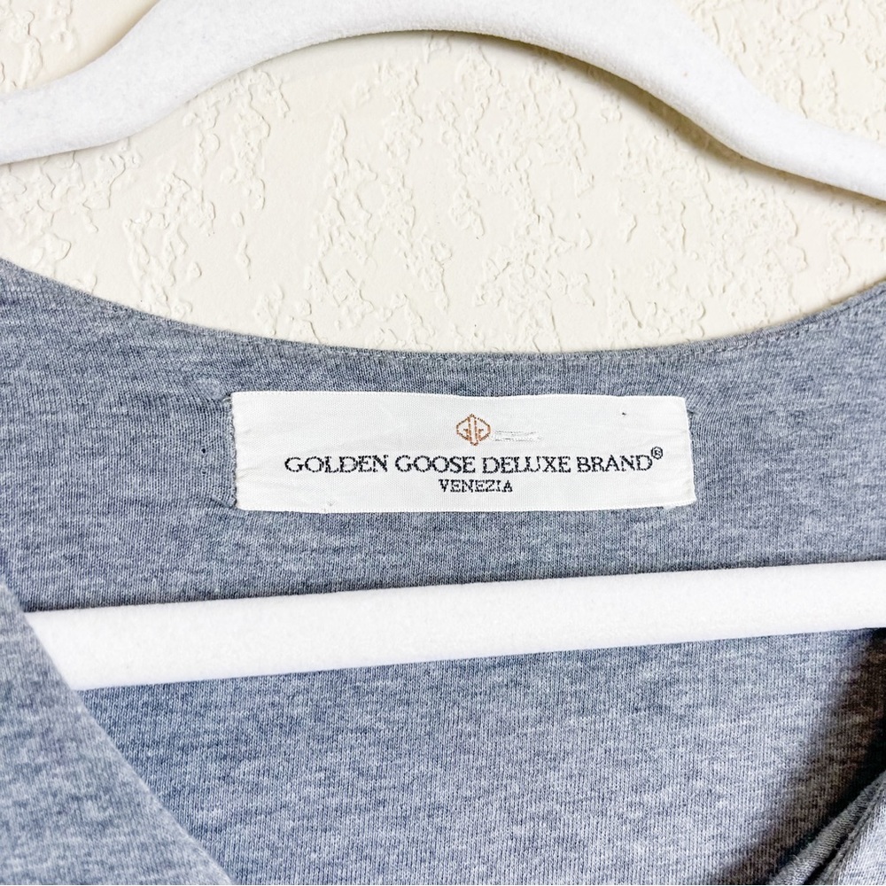 Golden Goose Cotton Maxi Dress Grey Size Medium - Picture 2 of 5